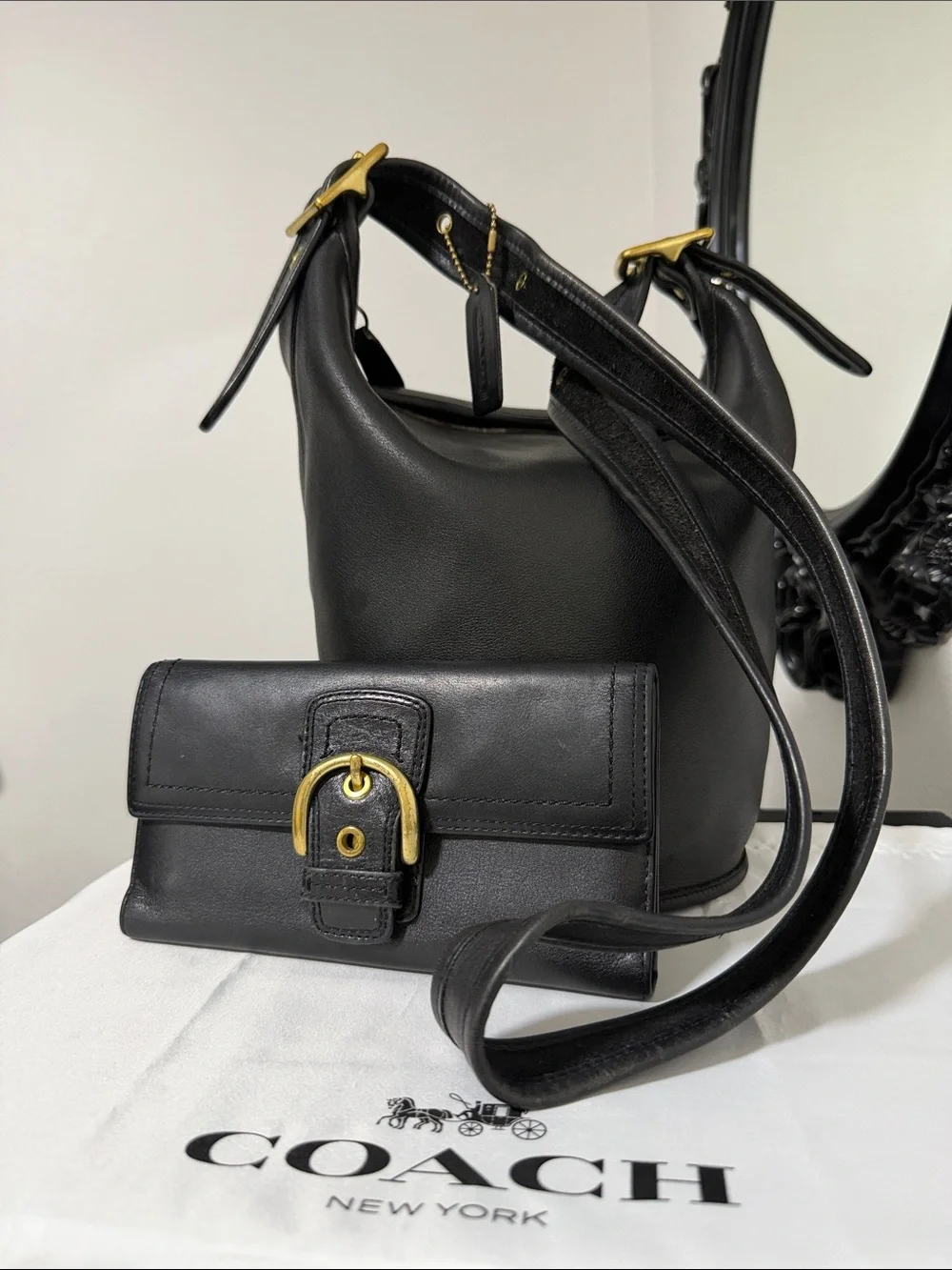 Coach Vintage black Leather wallet 💃🏼